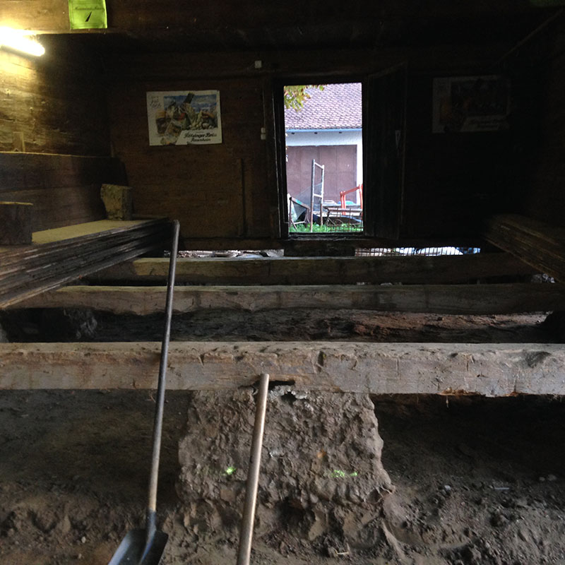 Bundwerkstadel – Fundamente